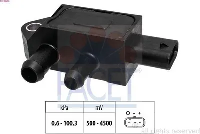 Produktbild von FACET 10.3404 Abgasdruck Differenzdrucksensor für OPEL Mokka / Mokka X (J13) Astra K Sports Tourer (B16) ZAFIRA TOURER C (P12) Astra K Schrägheck