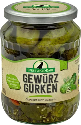 Produktbild von Gewürzgurken von Spreewald-Rabe (720 ml Glas)