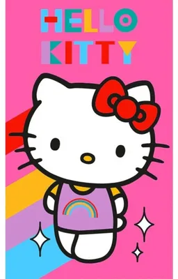 Obrázok produktu pre Detská osuška Hello Kitty Rainbow 30 x 50 cm