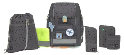 Immagine prodotto di Set zaino scolastico Casual, 7 pezzi, Boxy Unique Speckles antracite