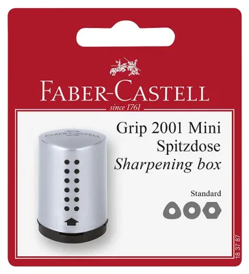 Obrázek produktu pro Faber Castell Ořezávátko Grip 2001 Mini Single Sharpening Box Stříbrné