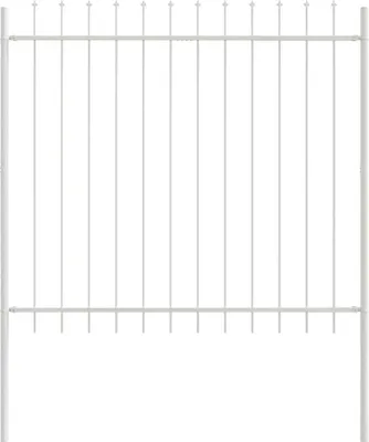 Image de Clôture de jardin Woerden Blanc 1,7 x 1,5 m