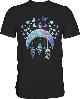Produktbild von Pastel Schmetterling T-Shirt – Black / S
