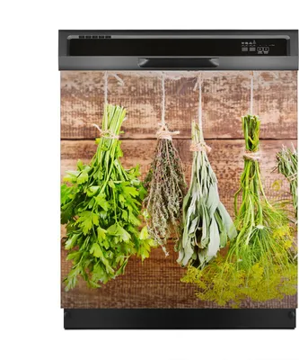 Produktbild von Magnete Dekorative 60x60 cm Küche Magnetmatte Spülmaschine - Hängende Kräuter Herbs