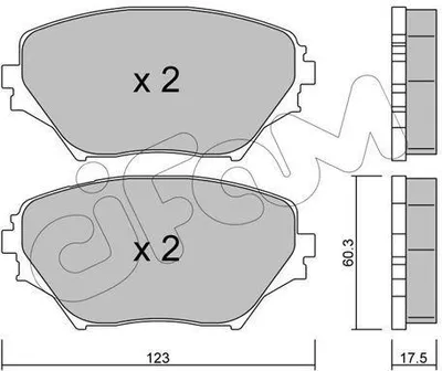 Produktbild von CIFAM Bremsbeläge Satz Vorne Bremsklötze für TOYOTA RAV 4 II (CLA2, XA2, ZCA2, ACA2) 822-430-0