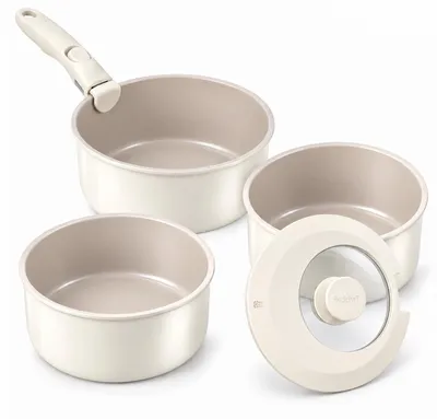 Immagine prodotto di Set di pentole per salse da 3 pezzi con coperchio
