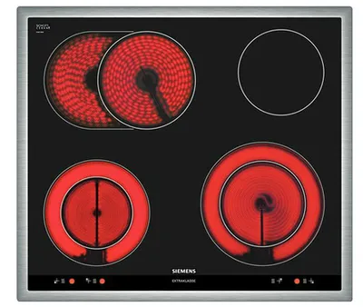 Produktbild von Siemens EA645GH17M Kochfeld Schwarz, Edelstahl Integriert Keramik 4 Zone(n)