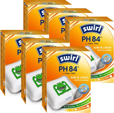 Produktbild von 6 x Swirl PH 84 Plus AirSpace Staubsaugerbeutel Staubbeutel Microvlies