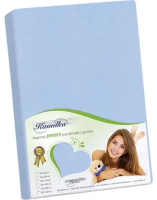 Imagen del producto de Sábana de punto jersey - Azul - 100x200