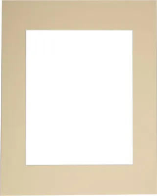 Produktbild von Walther cremefarbenes Schrägschnitt-Passepartout 40x60 cm, creme, 1,4 mm