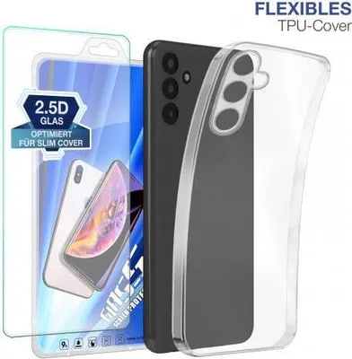 Produktbild von TPU-Hülle Transparent für Samsung Galaxy A33 5G / A34 5G - Modellkompatibilität: Für Samsung Galaxy A34 5G - Displayglas: Mit 9H Displayglas