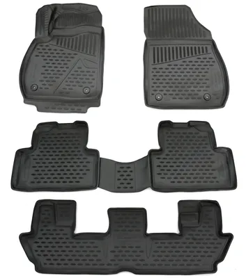 Produktbild von AD Tuning Gummi Fußmatten Set für Opel Zafira C Tourer, Bj. 2011-2019 (7-sitzer)