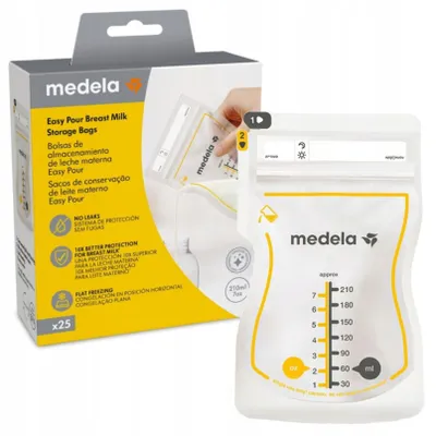 Produktbild von Medela Muttermilch-Aufbewahrungsbeutel, 25 Stück, 210 ml