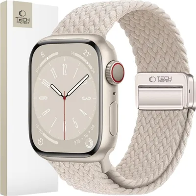 Image de Tech-Protect | Natural Titanium Watch Strap for Apple Watch 6/7/8/9/10/SE (40/41/42 mm)