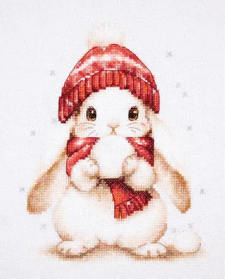 Produktbild von Luca-S Kreuzstich Stickpackung "Schneezauber", Zählmuster, 16x19cm