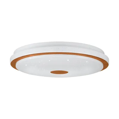 Imagen del producto de EGLO LANCIANO, 1 bombilla, LED, 5000 K, 2600 lm, IP20, Marrón, Blanco