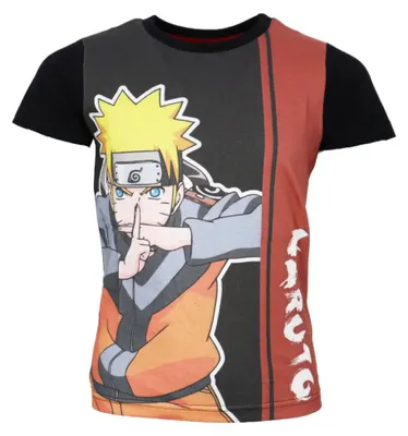 Produktbild von Anime Naruto Shippuden Kinder Jungen kurzarm Shirt T-Shirt – Schwarz / 116