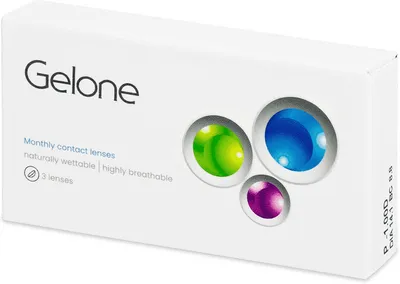 Zdjęcie produktu dla Gelone Monthly (3 soczewki) Moc: -5.25, (BC): 8.80, DIA: 14.10