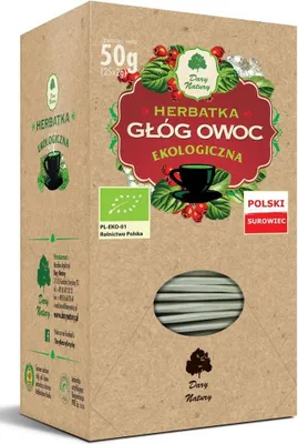 HERBATKA OWOC GŁOGU BIO (25 x 2 g) 50 g - DARY NATURY