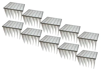 Produktbild von vhbw 10x Taschenfilter für Klima- und Lüftungsanlagen - Filter G4, 59,2 x 59,2 x 36 cm Weiß
