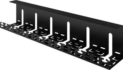 Produktbild von Stolový organizér na vedenie káblov Stalflex 600x120x100 mm, čierny, kov