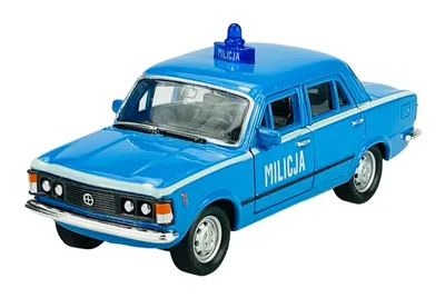 Produktbild von Welly Fiat 125P Milicja Blau 1:34-1:39 Die Cast Metall Modell Neu im Kasten  42399