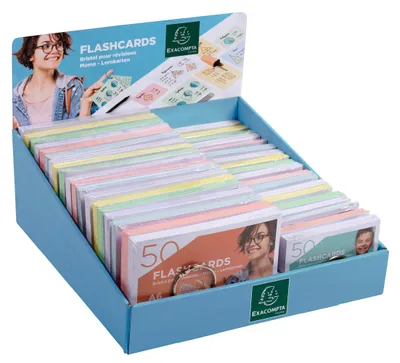 Zdjęcie produktu dla Zestaw 50 fiszek Displ 38, format A6/A7