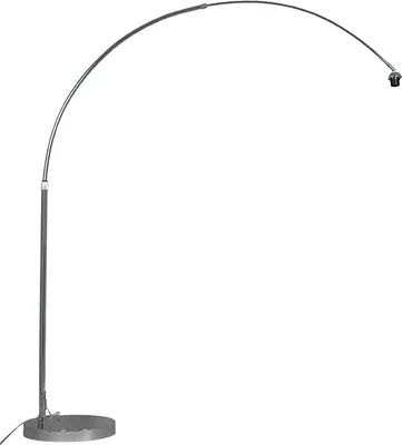 Produktbild von Moderne Bogenlampe chrom Verstellbar ohne Schirm