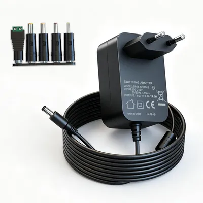Produktbild von 12 V, 2 A Netzteil, 24 W, Wechselstrom-Gleichstrom-Kabel