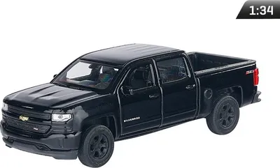 Produktbild von Modell 1:34, CHEVROLET 2017 Silverado, schwarz (A880CH17SC)