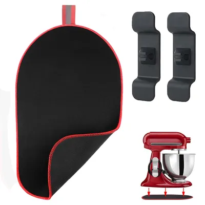 Produktbild von kitchenaid Artisan Zubehör, Unterlage Matte Kompatibel mit KitchenAid, Schiebematte für Kitchen Aid Heavy Duty Küchenmaschinen,（Rot.）