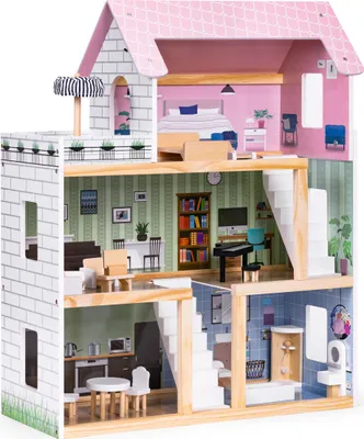 Immagine prodotto di ECOTOYS TYpatrov Casa delle bambole con terrazza
