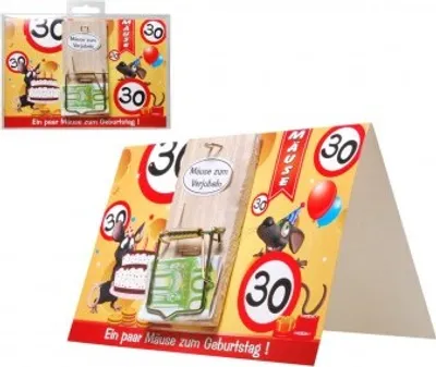 Produktbild von Deko Mausefalle auf Karte 30"