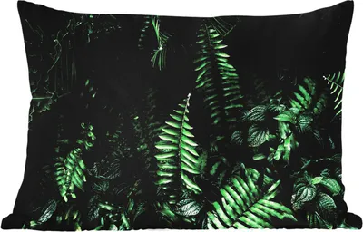 Produktbild von MuchoWow® Outdoor Kissen - Blätter - Dschungel - Natur - Tropisch - Pflanzen - 50x30 cm - Wetterfest - Lounge Kissen - Sofa kissen - Wohnzimmer Dekoration