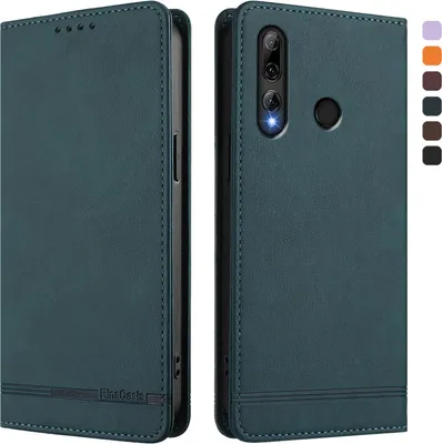 Obrázek produktu pro Pouzdro pro Honor 20 Lite/Honor 10i, retroPolyuretankožené flip pouzdro s stojánkem a přihrádkami na karty Zelený