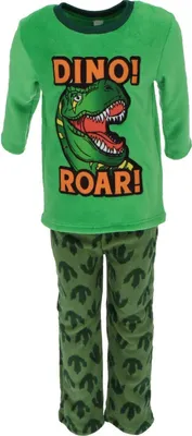 Produktbild von Dinoroar Korallen-Fleece Pyjama Weicher und gemütlicher Schlafanzug für Kinder 110/116 cm