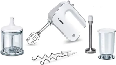Produktbild von Bosch MFQ 4080 Handrührgerät - Set weiß/silber