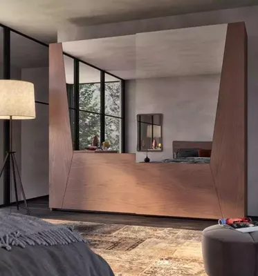 Produktbild von Kleiderschrank braun Schlafzimmer Holz Schrank Luxus Modern Kleiderschränke