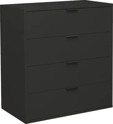 Produktbild von Kommode - 81 x 87 cm - 4 Schubladen - Anthrazit matt
