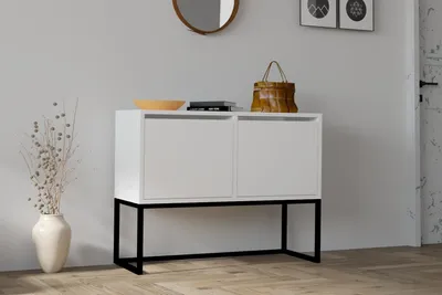 Produktbild von Skye Decor, Zermat - White, Wohnzimmerschränke, Weiß, 90 x 70 x 34 cm