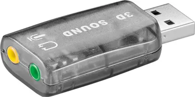 Produktbild von Goobay 2 x 3.5 mm, USB 2.0, Transparent, 2 x 3.5 mm, USB 2.0, Transparent