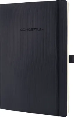 Immagine prodotto di SIGEL CO311 Taccuino Conceptum - circa A4, a righe, 194 pagine, nero, copertina morbida