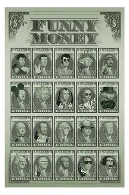 Produktbild von Fun - Funny Money - Poster Druck - Größe 61x91,5 cm