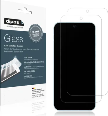 Produktbild von 2x Schutzfolie für Vivo X200 FE matt - Anti-Shock 9H Folie dipos Glass Kunststoffglas