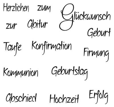 Klarsichtstempel Gelegenheit 2, transparent, 5 x 91 x 3,2 mm
