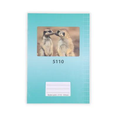 Produktbild von 5110 - Sešit A5 čtvereček 10l.