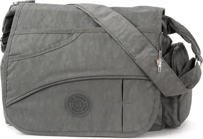 Produktbild von Bag Street Nylon Tasche Damenhandtasche grau 32x13x20 D2OTJ214K