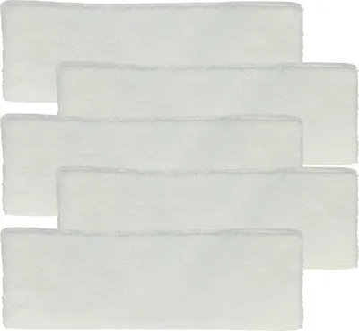 Produktbild von vhbw 5x Wischbezug Ersatz für Kärcher 2.863-020.0 für Dampfreiniger - Mikrofaser Weiß