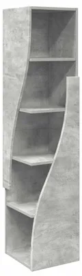 Obrázek produktu pro vidaXL Rohová skříň Betonová Šedá 32x32x140cm Dřevěný materiál