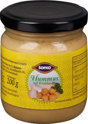 Immagine prodotto di Hummus Sofko con aglio 200g